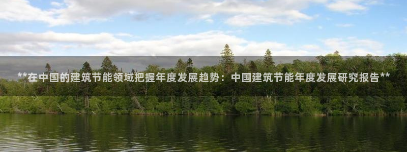 e尊国际客户端：**在中国的建筑节能领域把握年度发展趋势：中国建筑节能年度发展研究报告**