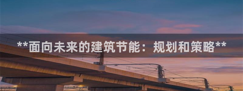 e尊官网：**面向未来的建筑节能：规划和策略**