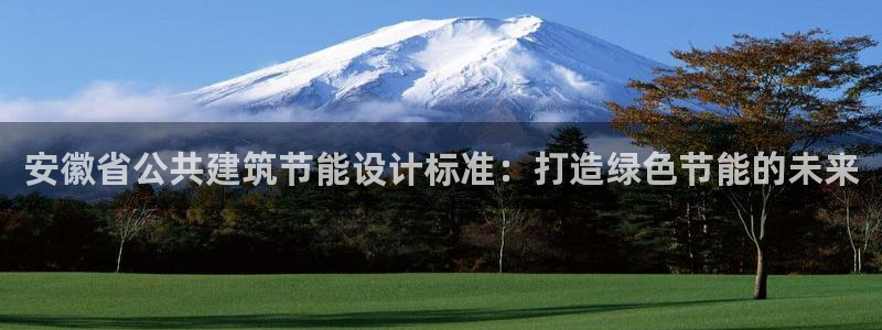 尊亿游戏国际官网：安徽省公共建筑节能设计标准：打造绿色节能的未来