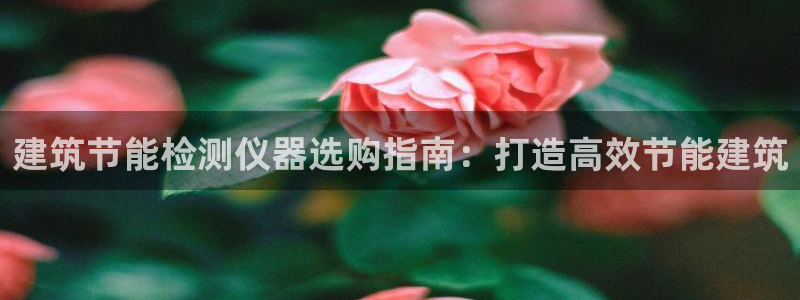 尊亿游戏国际官网：建筑节能检测仪器选购指南：打造高效节能建筑