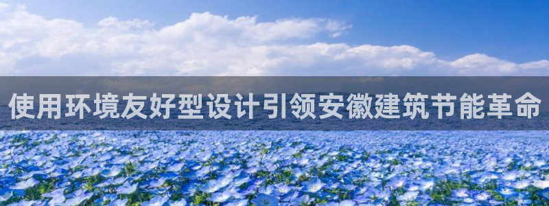 e尊国际是个黑网：使用环境友好型设计引领安徽建筑节能革命