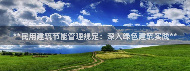尊亿游戏国际官网：**民用建筑节能管理规定：深入绿色建筑实践**