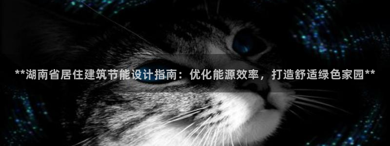 e尊国际可靠吗：**湖南省居住建筑节能设计指南：优化能源效率，打造舒适绿色家园**
