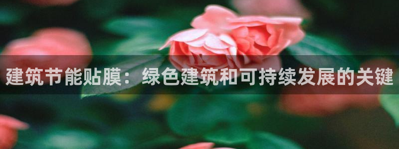 e尊国际是个黑网：建筑节能贴膜：绿色建筑和可持续发展的关键