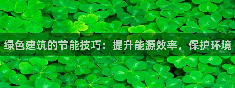 e尊国际娱乐官网地址：绿色建筑的节能技巧：提升能源效率，保护环境