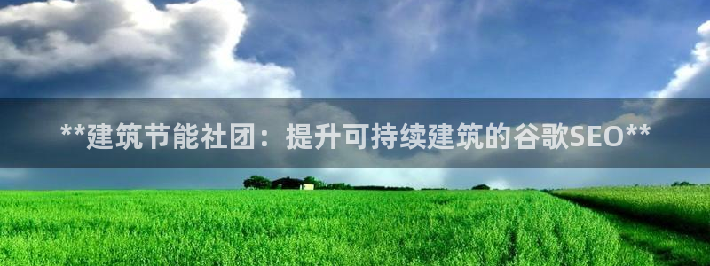 e尊国际是个黑网：**建筑节能社团：提升可持续建筑的谷歌SEO**