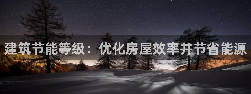 e尊国际的手机登录网站：建筑节能等级：优化房屋效率并节省能源