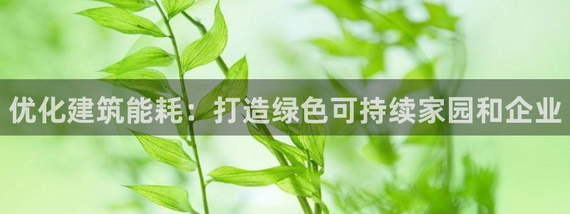 尊亿游戏国际官网：优化建筑能耗：打造绿色可持续家园和企业