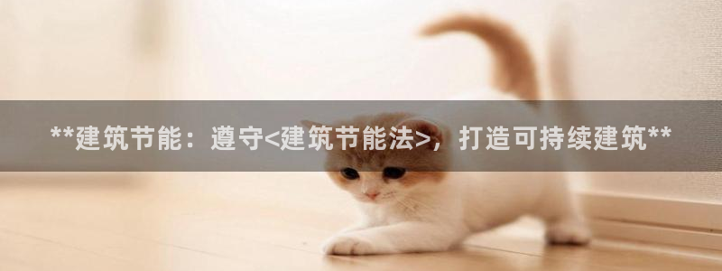e尊国际官网app：**建筑节能：遵守<建筑节能法>，打造可持续建筑**