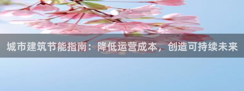 e尊国际-可可计划：城市建筑节能指南：降低运营成本，创造可持续未来