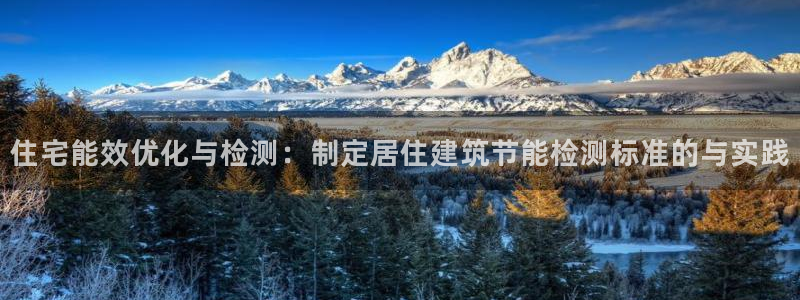 e尊体育：住宅能效优化与检测：制定居住建筑节能检测标准的与实践