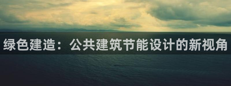 e尊国际是个黑网：绿色建造：公共建筑节能设计的新视角